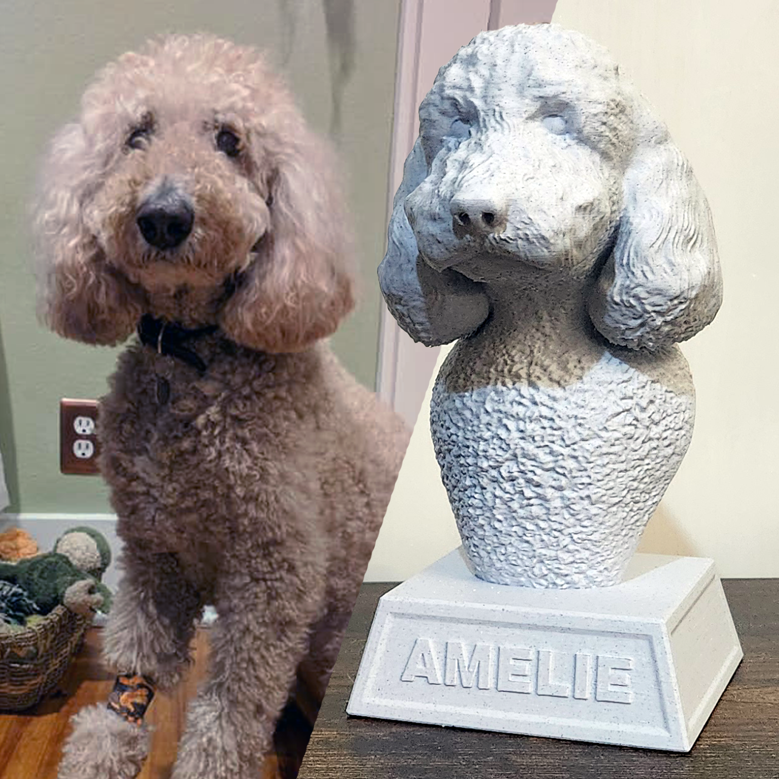 Custom Pet Bust Sculptures